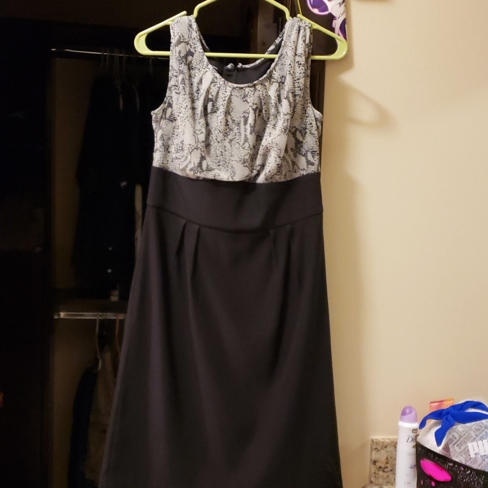 Snake skin print dress